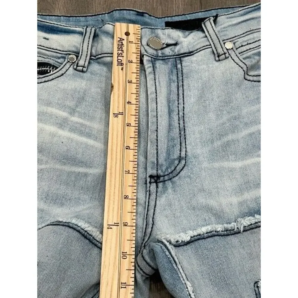 Rockstar Original Mens Stacked Flare Denim‎ Jeans Shake Blue 32 NWT Streetwear